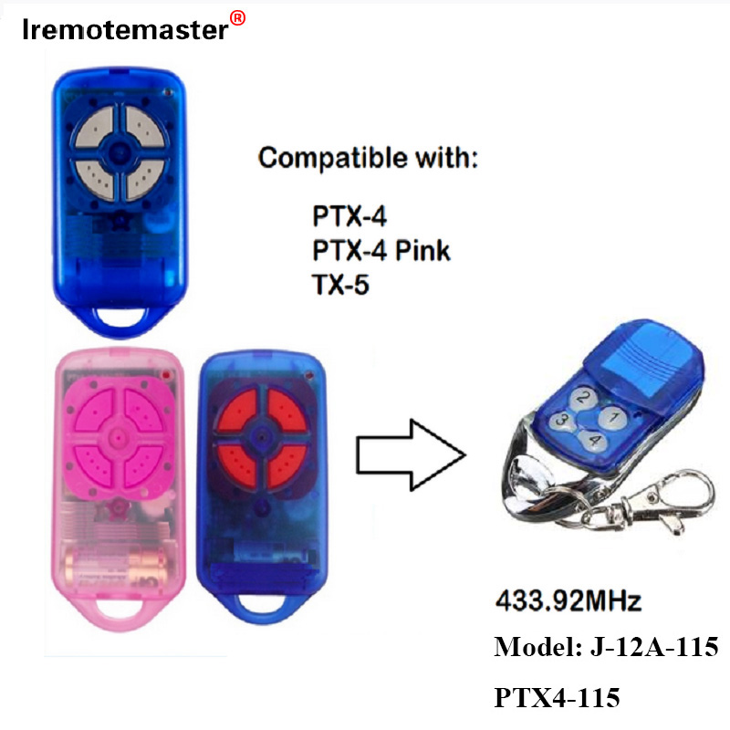 PTX4 433.92 MHz Rolling Code Qaraj Qapısının Uzaqdan İdarə Edilməsi üçün